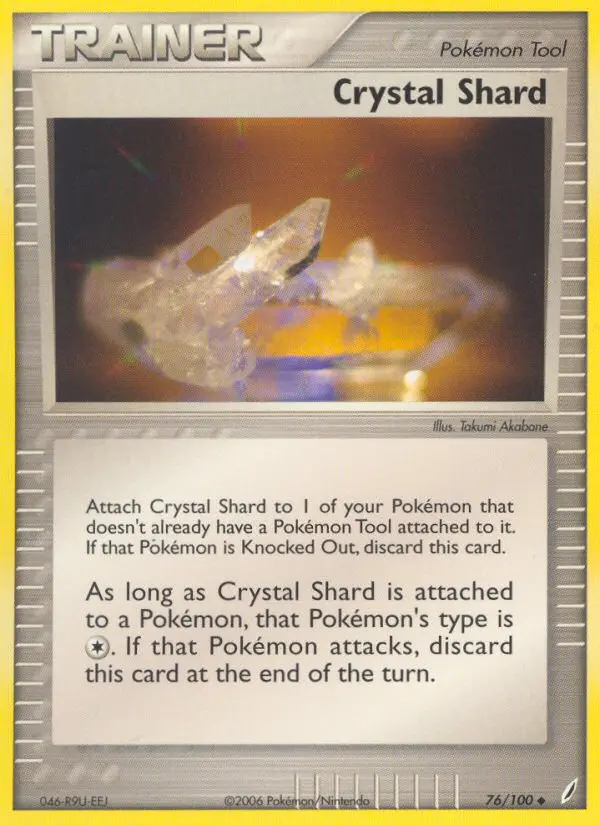 Crystal Shard Pokemon card from Crystal Guardians