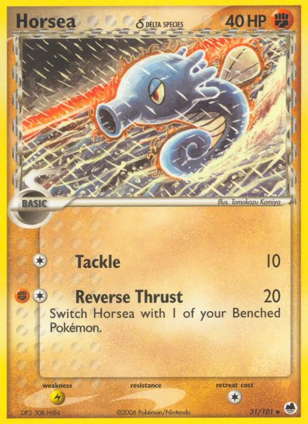 Horsea δ Pokemon card from Dragon Frontiers