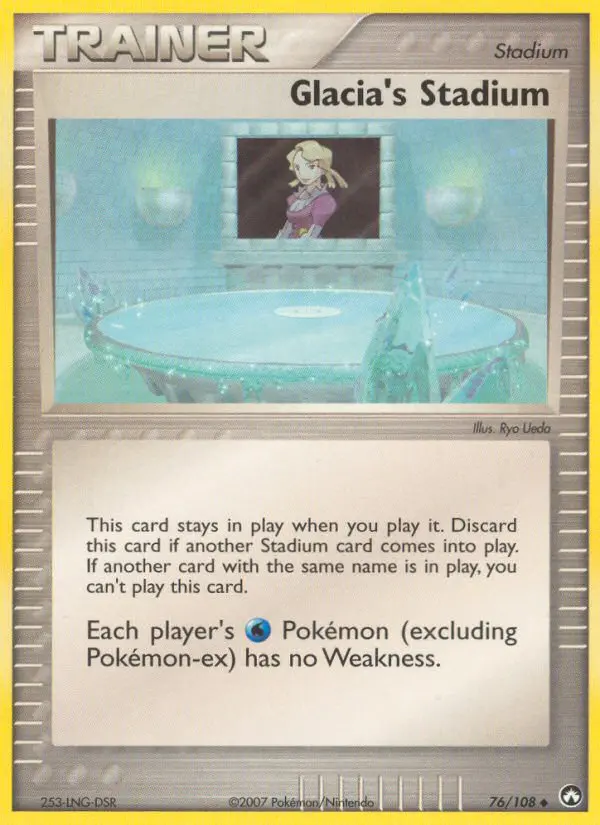Glacia's Stadium Pokemon card from Power Keepers