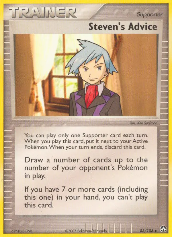 Steven's Advice Pokemon card from Power Keepers
