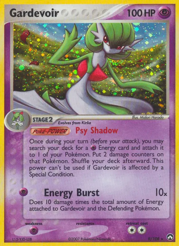 Gardevoir Pokemon card from Power Keepers