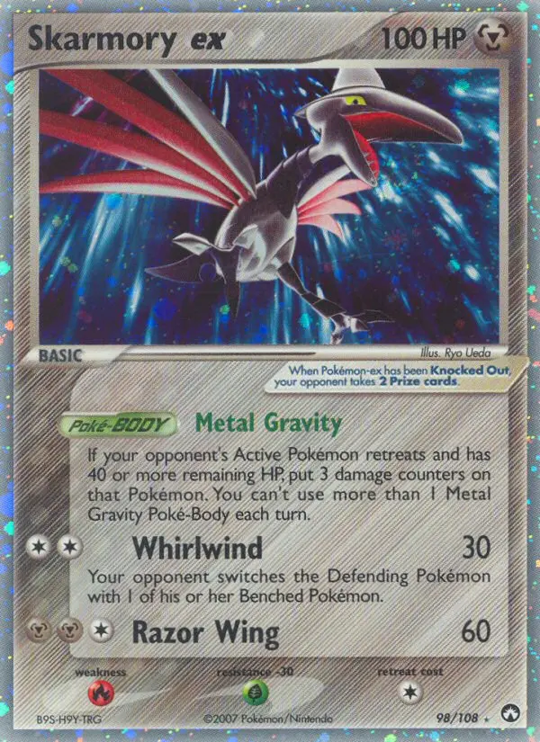 Skarmory ex Pokemon card from Power Keepers