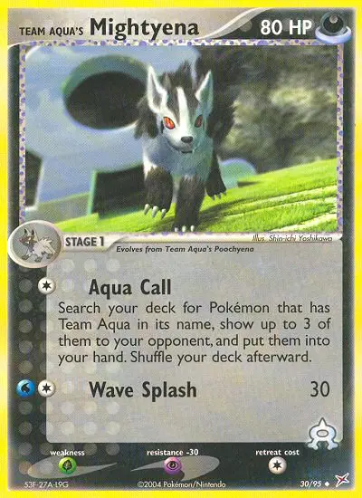 Team Aqua's Mightyena from ex4
