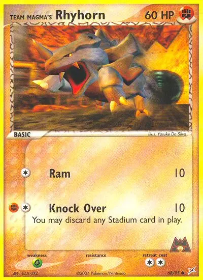 Team Magma's Rhyhorn from ex4