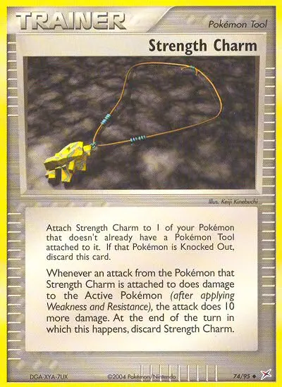 Strength Charm Pokemon card from Team Magma vs Team Aqua