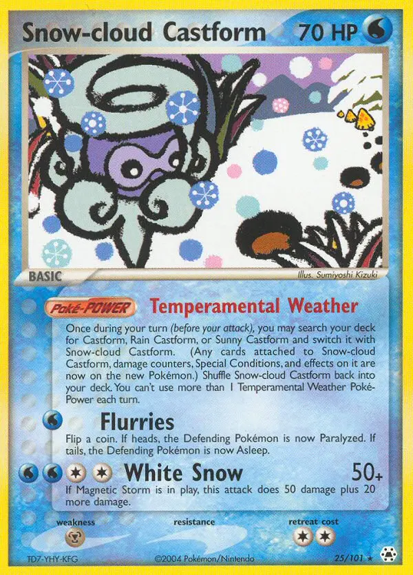 Snow-cloud Castform from ex5