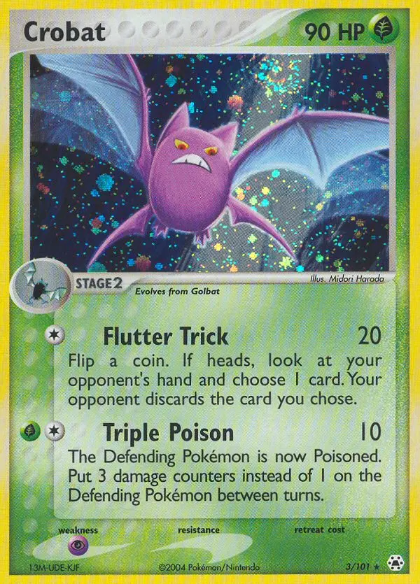 Crobat Pokemon card from Hidden Legends