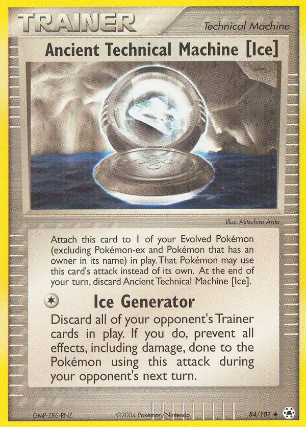 Ancient Technical Machine (Ice) Pokemon card from Hidden Legends