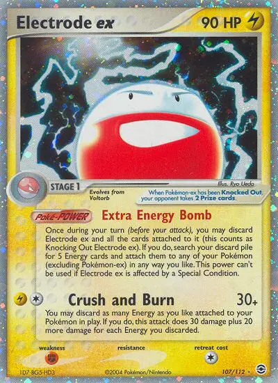 Electrode ex Pokemon card from FireRed & LeafGreen