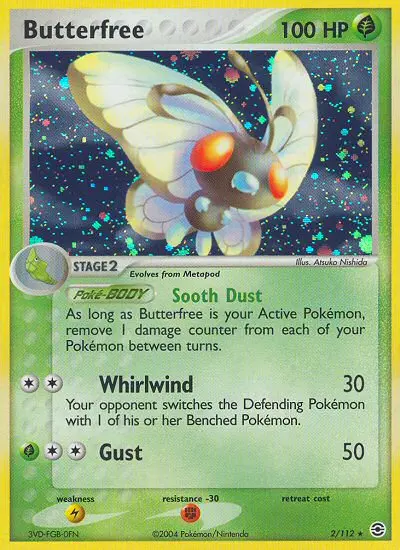 Butterfree Pokemon card from FireRed & LeafGreen