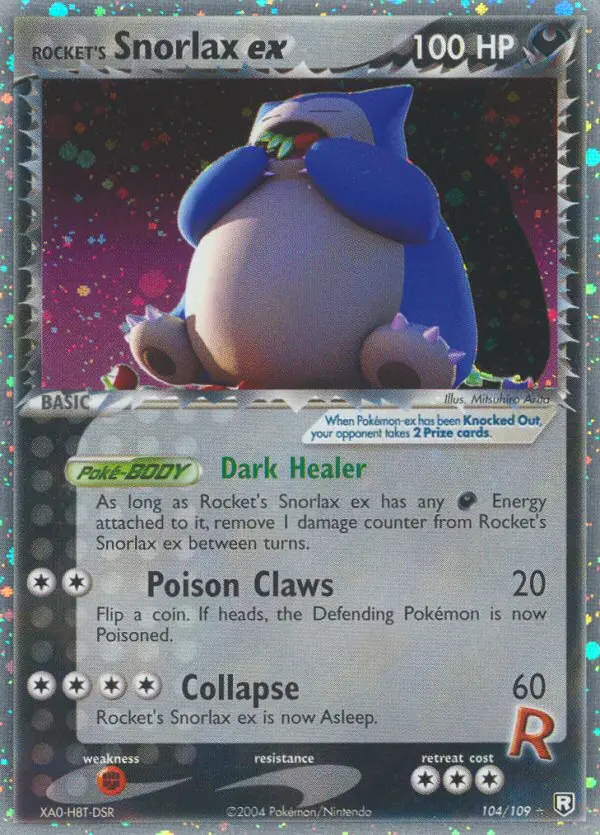 Rocket's Snorlax ex from ex7