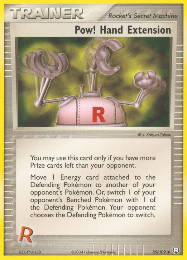 Pow! Hand Extension Pokemon card from Team Rocket Returns