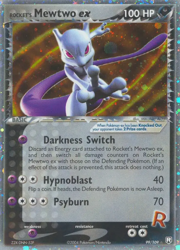 Rocket's Mewtwo ex from ex7