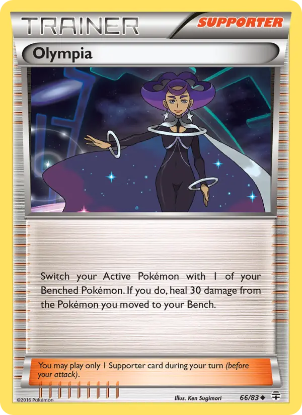 Olympia Pokemon card from Generations