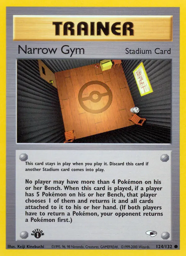 Narrow Gym Pokemon card from Gym Heroes