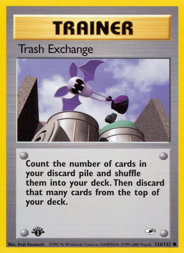 Trash Exchange Pokemon card from Gym Heroes