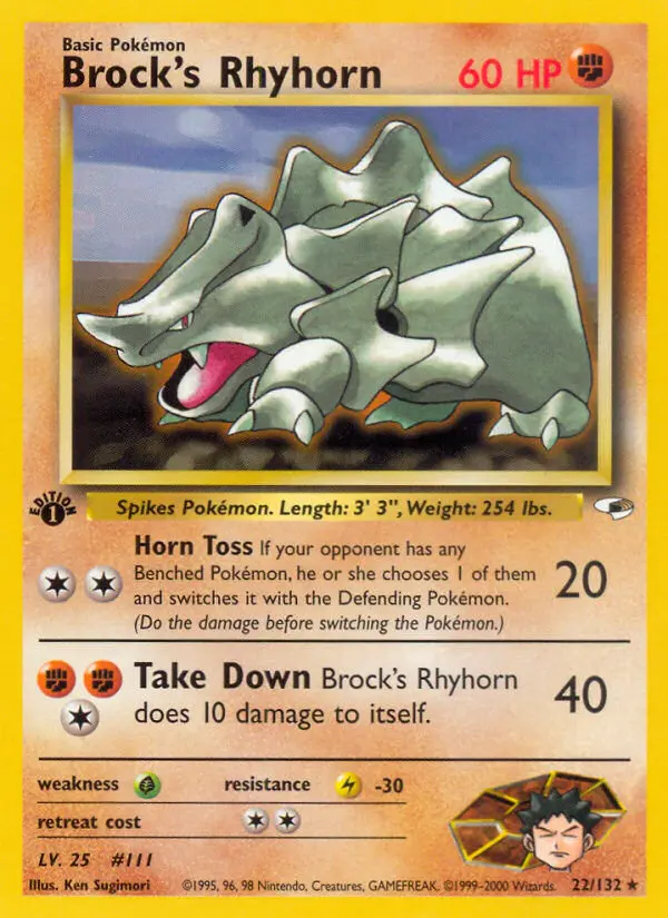 Brock's Rhyhorn from gym1