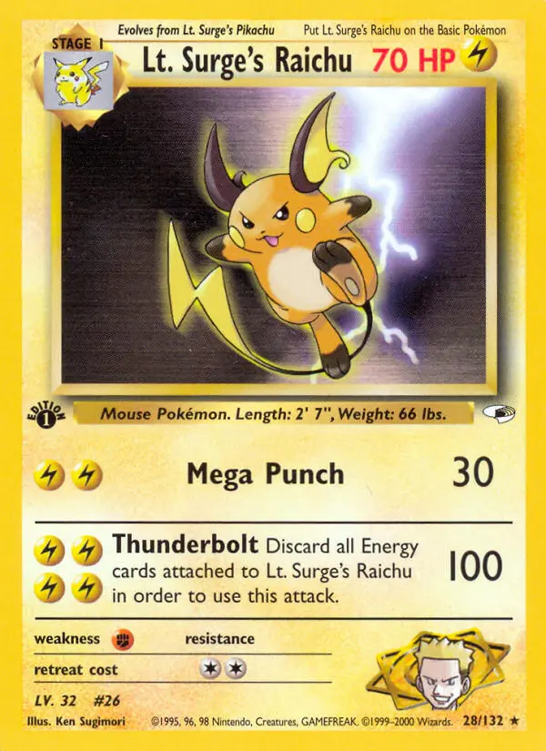 Lt. Surge's Raichu from gym1