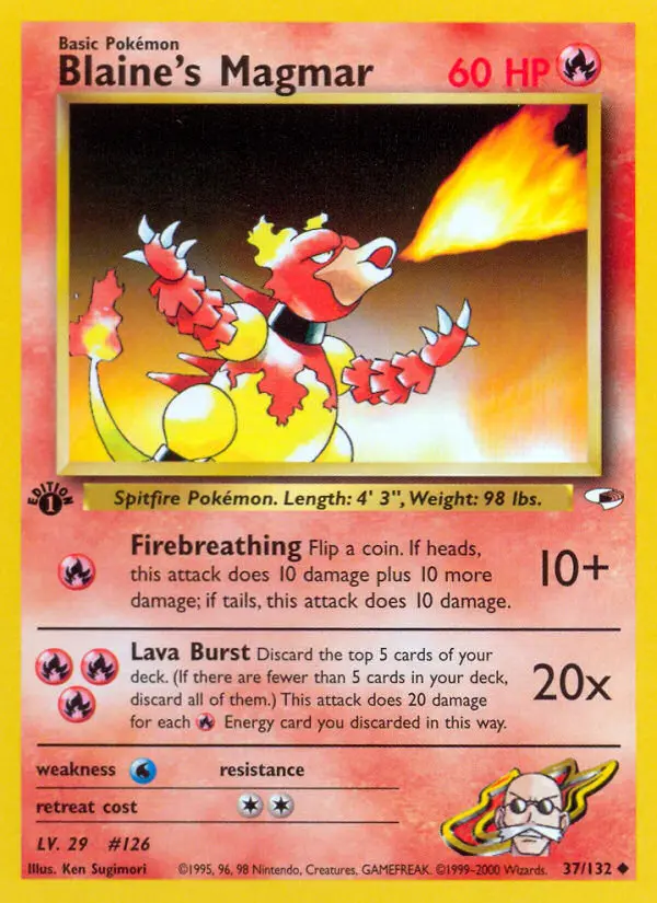 Blaine's Magmar from gym1