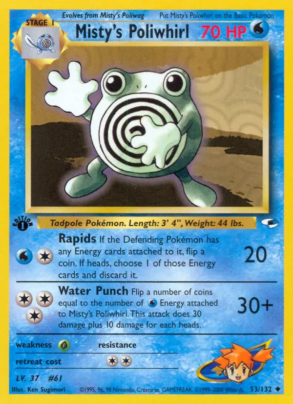 Misty's Poliwhirl from gym1