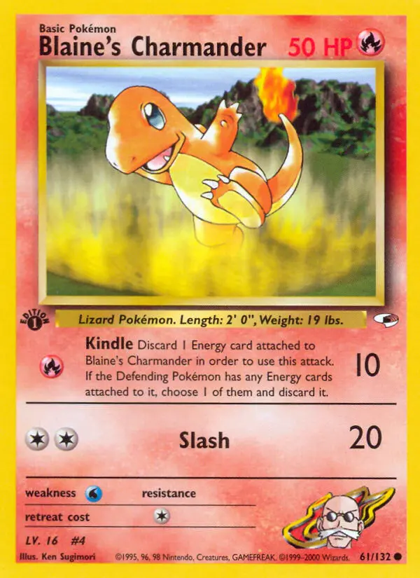 Blaine's Charmander from gym1