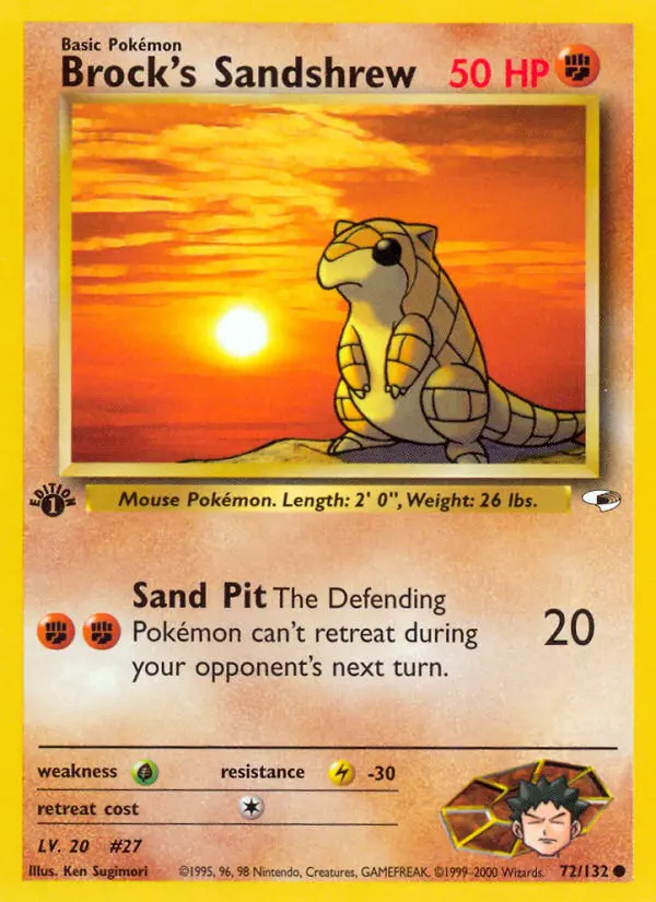 Brock's Sandshrew from gym1