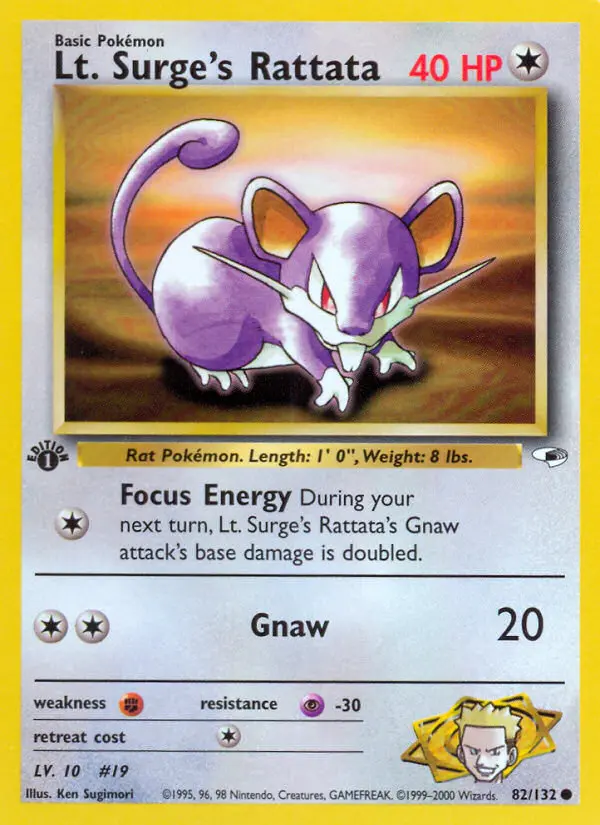 Lt. Surge's Rattata from gym1