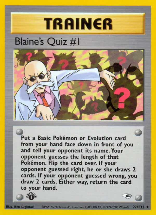 Blaine's Quiz #1 — Blaine's Quiz 