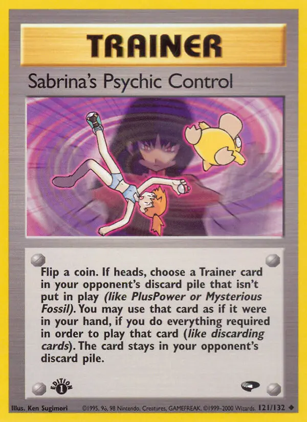 Sabrina's Psychic Control Pokemon card from Gym Challenge