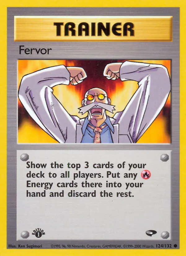 Fervor Pokemon card from Gym Challenge