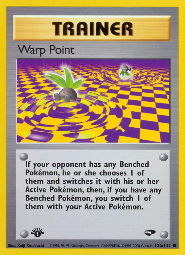 Warp Point Pokemon card from Gym Challenge