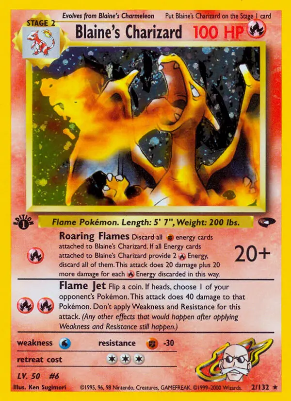 Blaine's Charizard from gym2