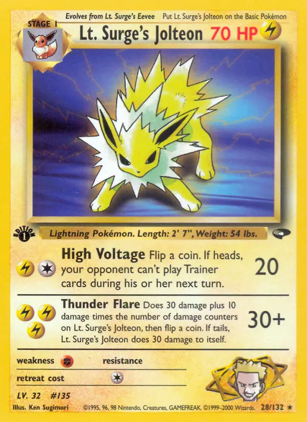 Lt. Surge's Jolteon from gym2