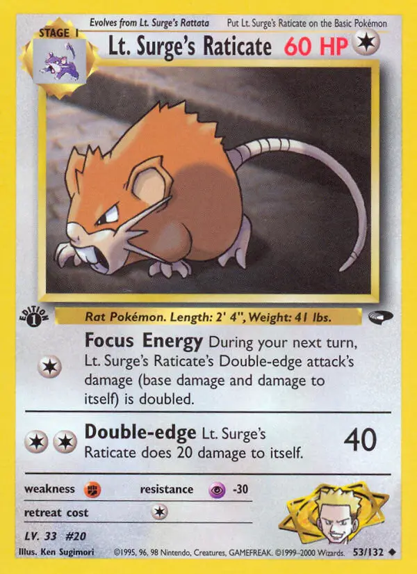 Lt. Surge's Raticate from gym2