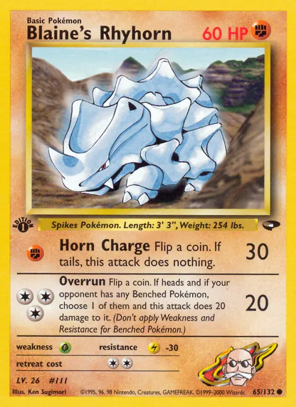 Blaine's Rhyhorn from gym2