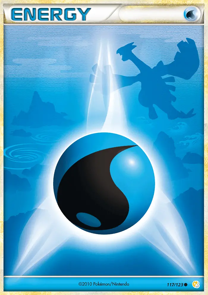 Water Energy Pokemon card from HeartGold SoulSilver