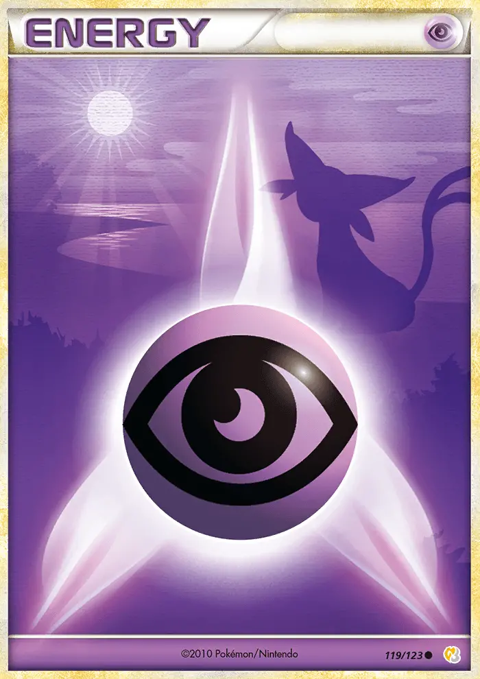Psychic Energy Pokemon card from HeartGold SoulSilver