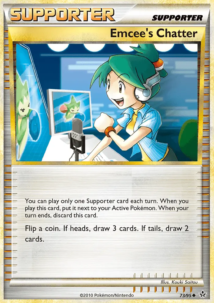 Emcee’s Chatter Pokemon card from Unleashed