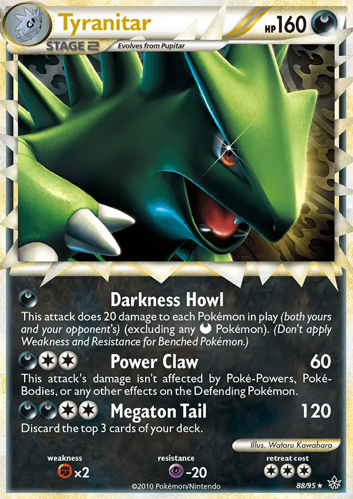Tyranitar Pokemon card from Unleashed