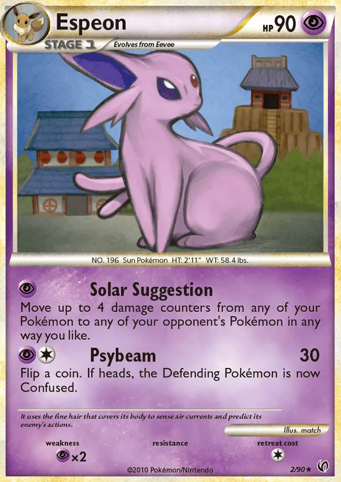 Espeon Pokemon card from Undaunted