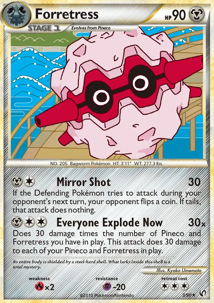 Forretress Pokemon card from Undaunted