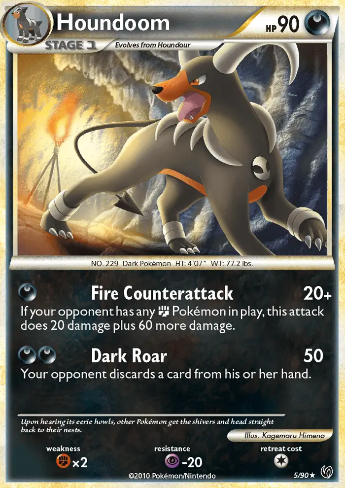 Houndoom Pokemon card from Undaunted
