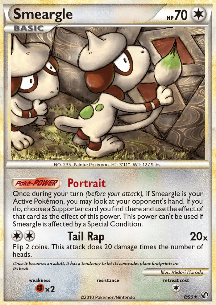 Smeargle Pokemon card from Undaunted