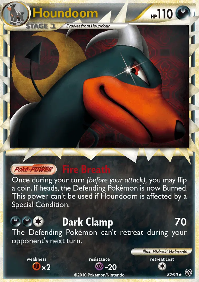 Houndoom Pokemon card from Undaunted