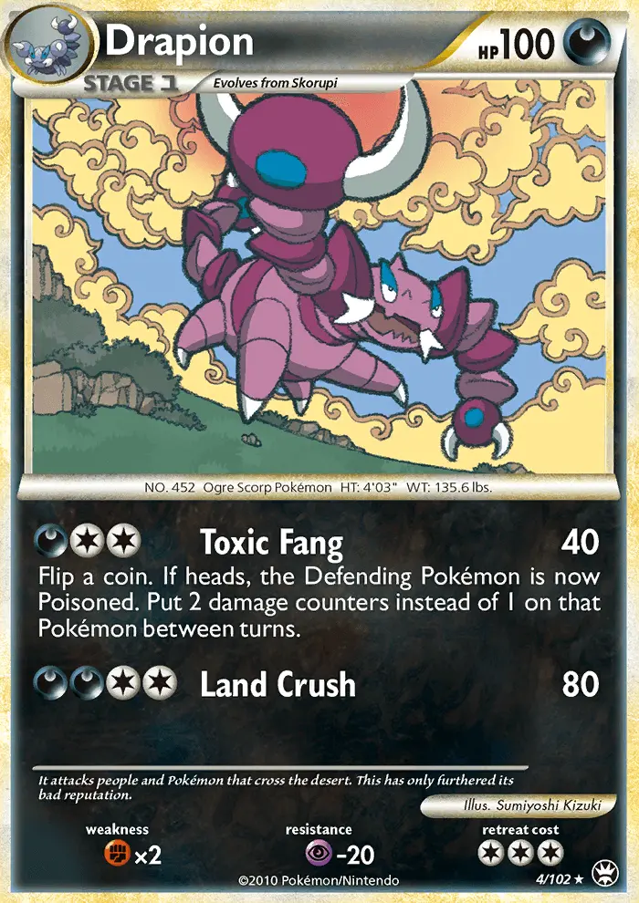 Drapion Pokemon card from Triumphant