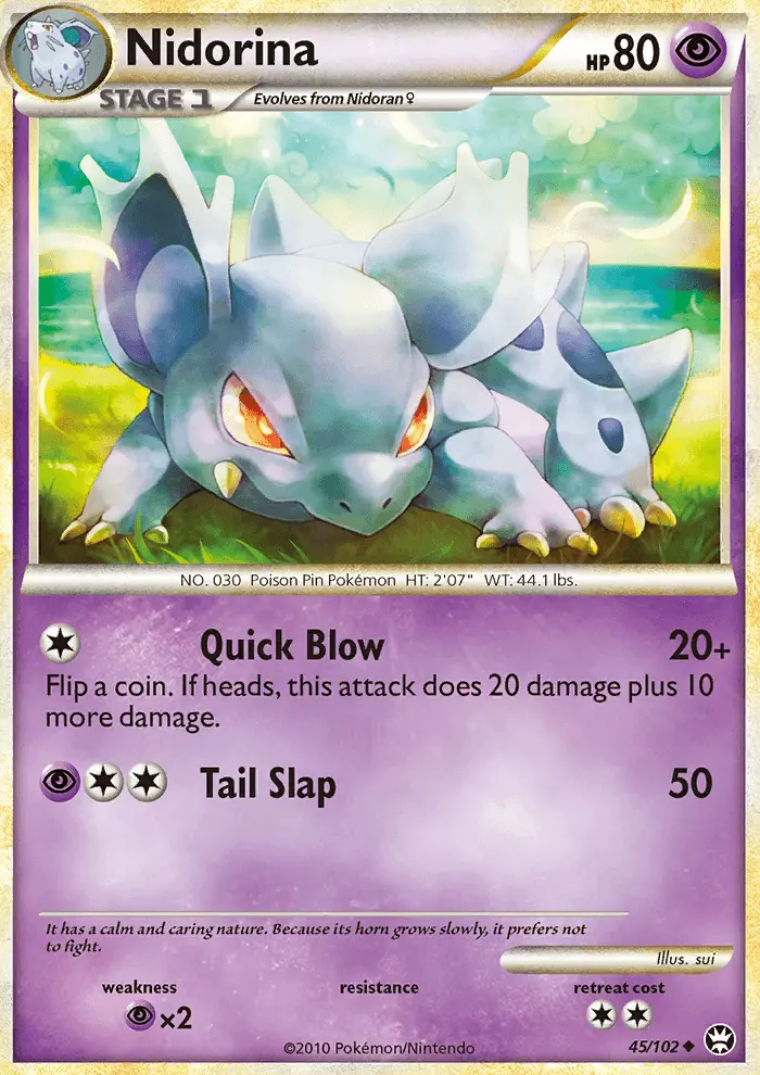 Nidorina Pokemon card from Triumphant