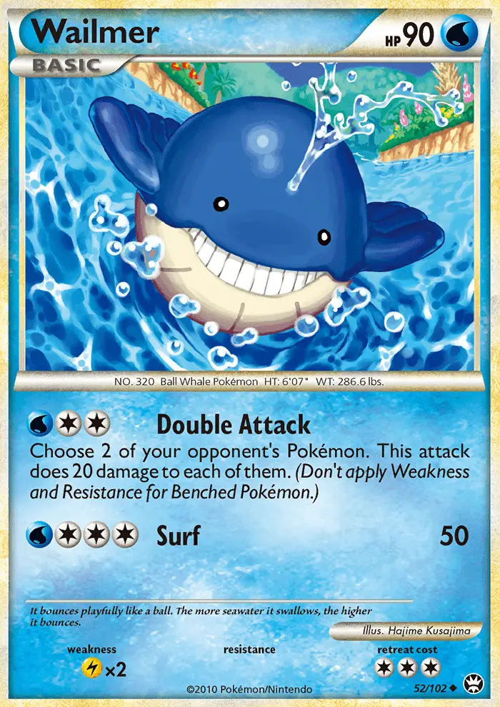Wailmer Pokemon card from Triumphant