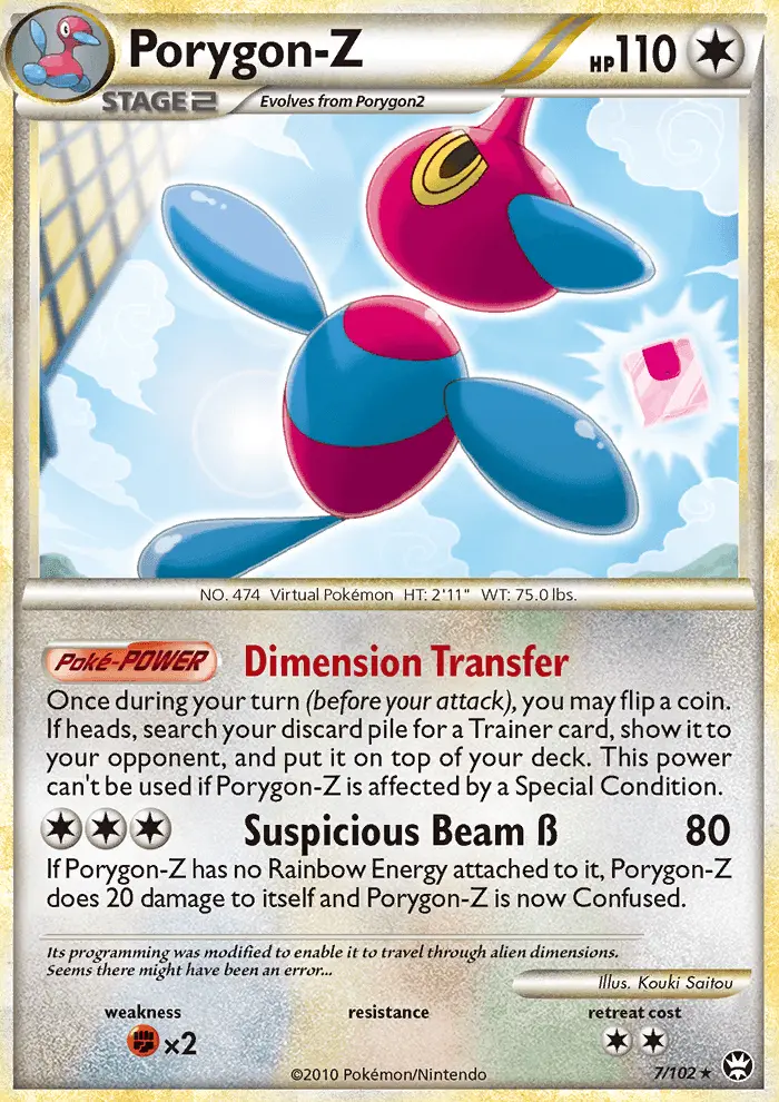 Porygon-Z Pokemon card from Triumphant