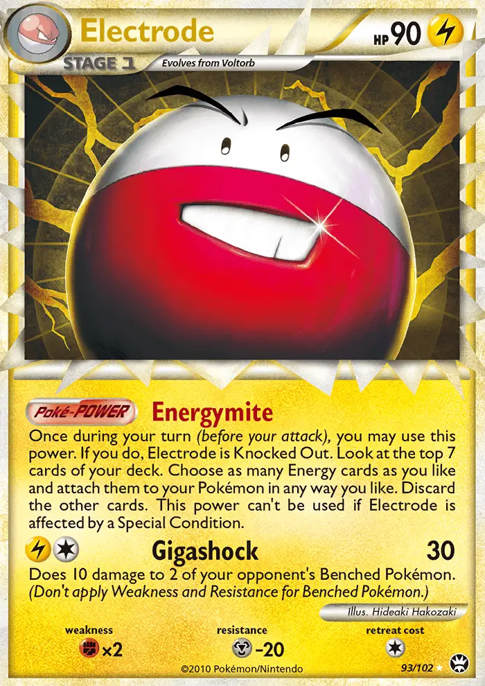Electrode Pokemon card from Triumphant