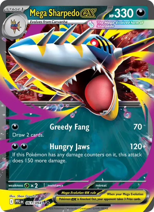Mega Sharpedo ex from me02